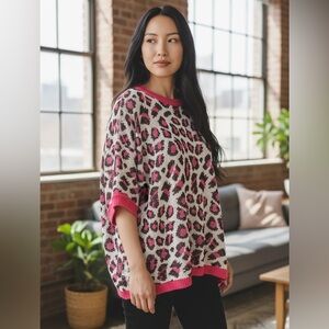 Carole Christian animal print sweater‎